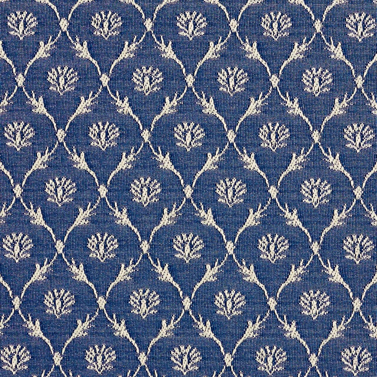 Wedgewood/Trellis - Blue Abstract & Geometric,Diamonds,Small Scale Upholstery Fabric 54 Inches"